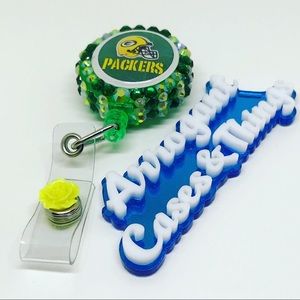 Handmade Greenbay Packers Badge Reel